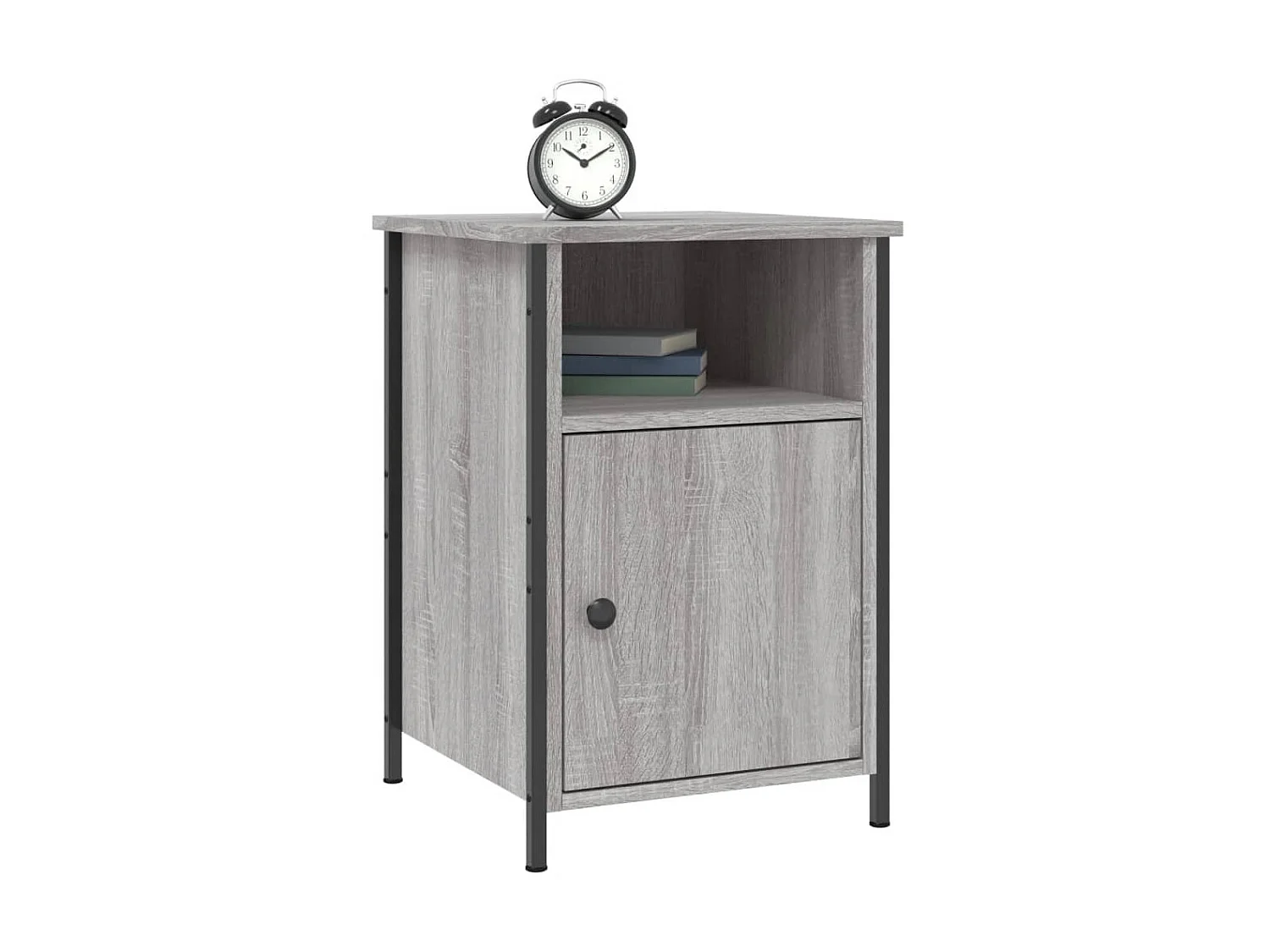 2er-Set Nachttische Nachtschrank Grau Sonoma 40x42x60 cm Holzwerkstoff -RN13179