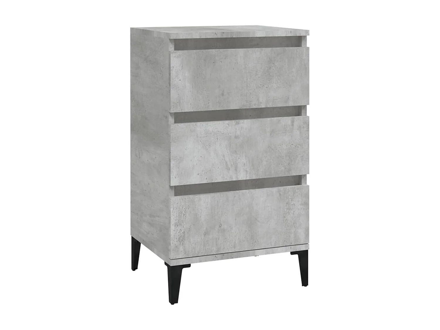 Nachttisch Betongrau Nachtschrank 40x35x70 cm Holzwerkstoff -RN56092