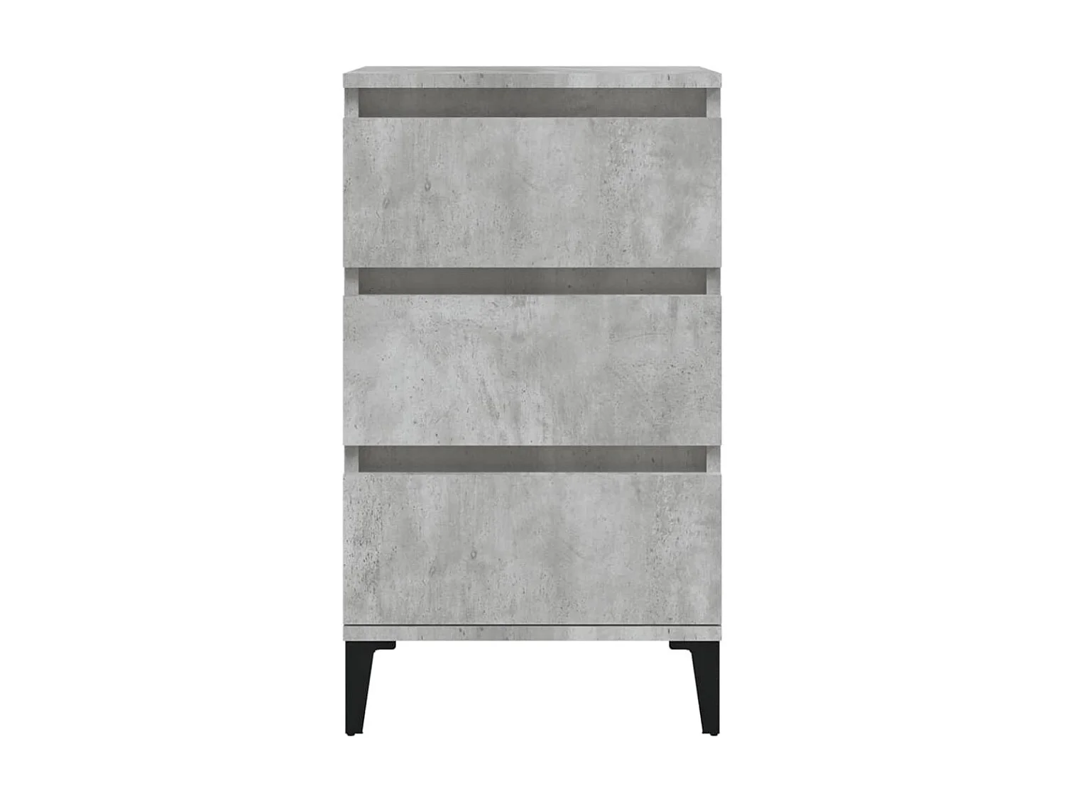 Nachttisch Betongrau Nachtschrank 40x35x70 cm Holzwerkstoff -RN56092