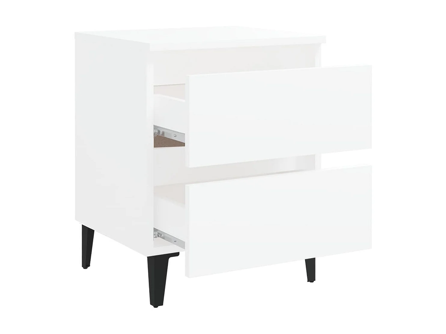 Nachttisch Nachtschrank Weiß 40x35x50 cm Holzwerkstoff -RN23853