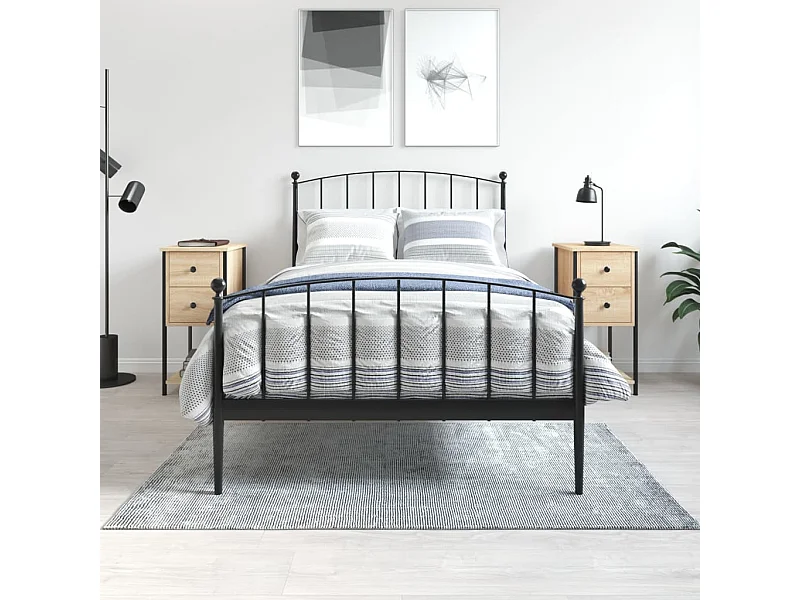 2er-Set Nachttische Nachtschrank Sonoma-Eiche 32x42x70 cm Holzwerkstoff -RN62413