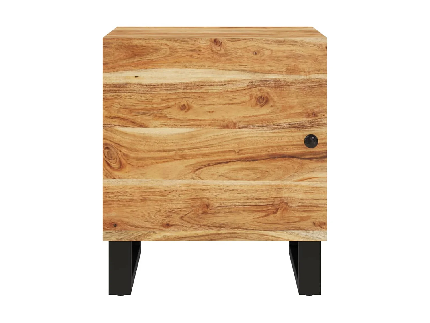 2er-Set Nachttische Nachtschrank 40x33x46 cm Massivholz Akazie -RN29723