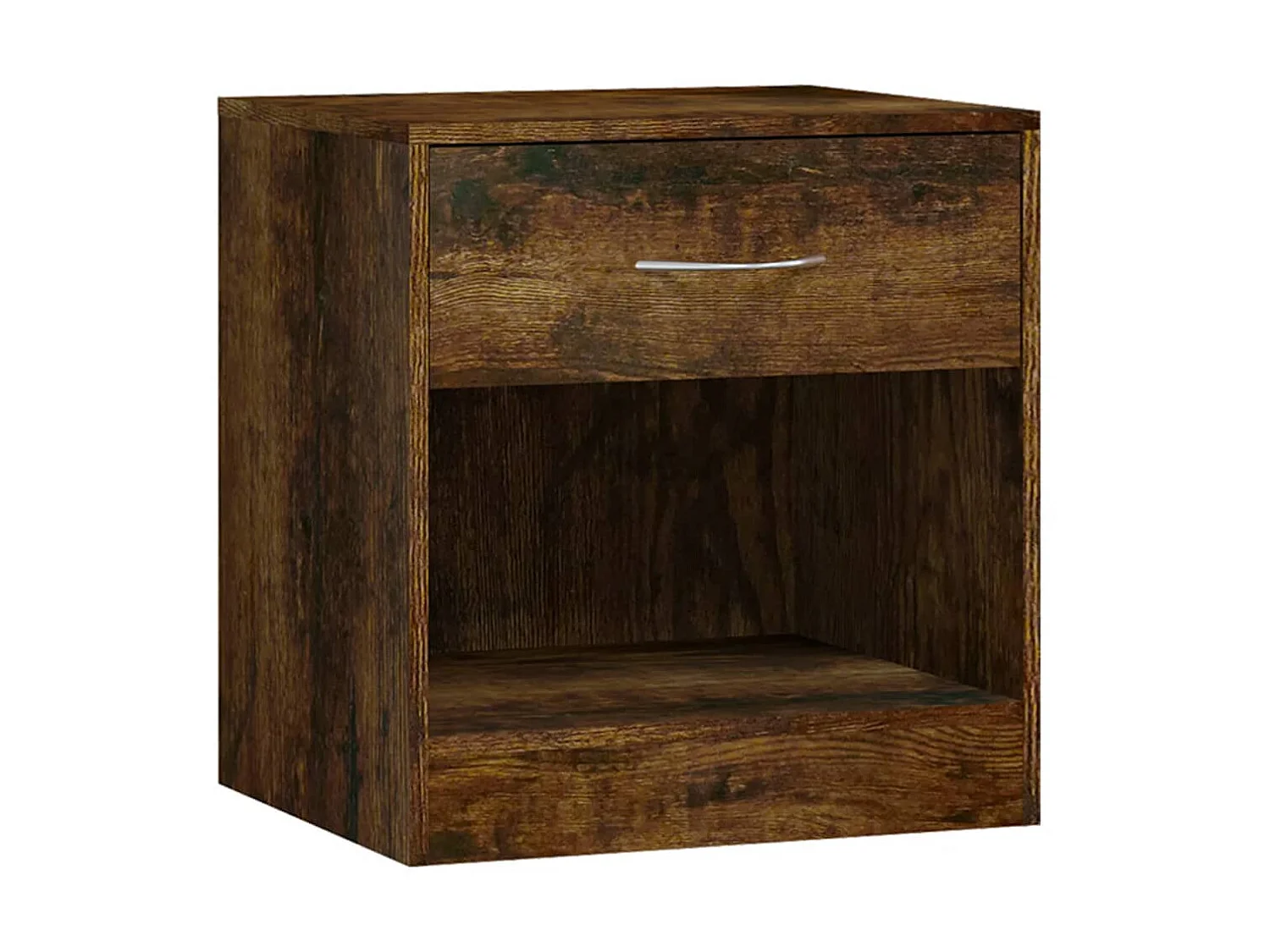 2er-Set Nachttische Nachtschrank mit Schublade Räuchereiche -RN90176