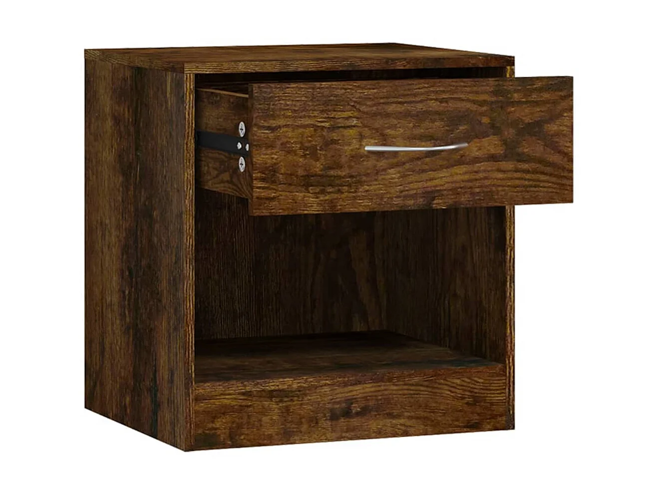 2er-Set Nachttische Nachtschrank mit Schublade Räuchereiche -RN90176