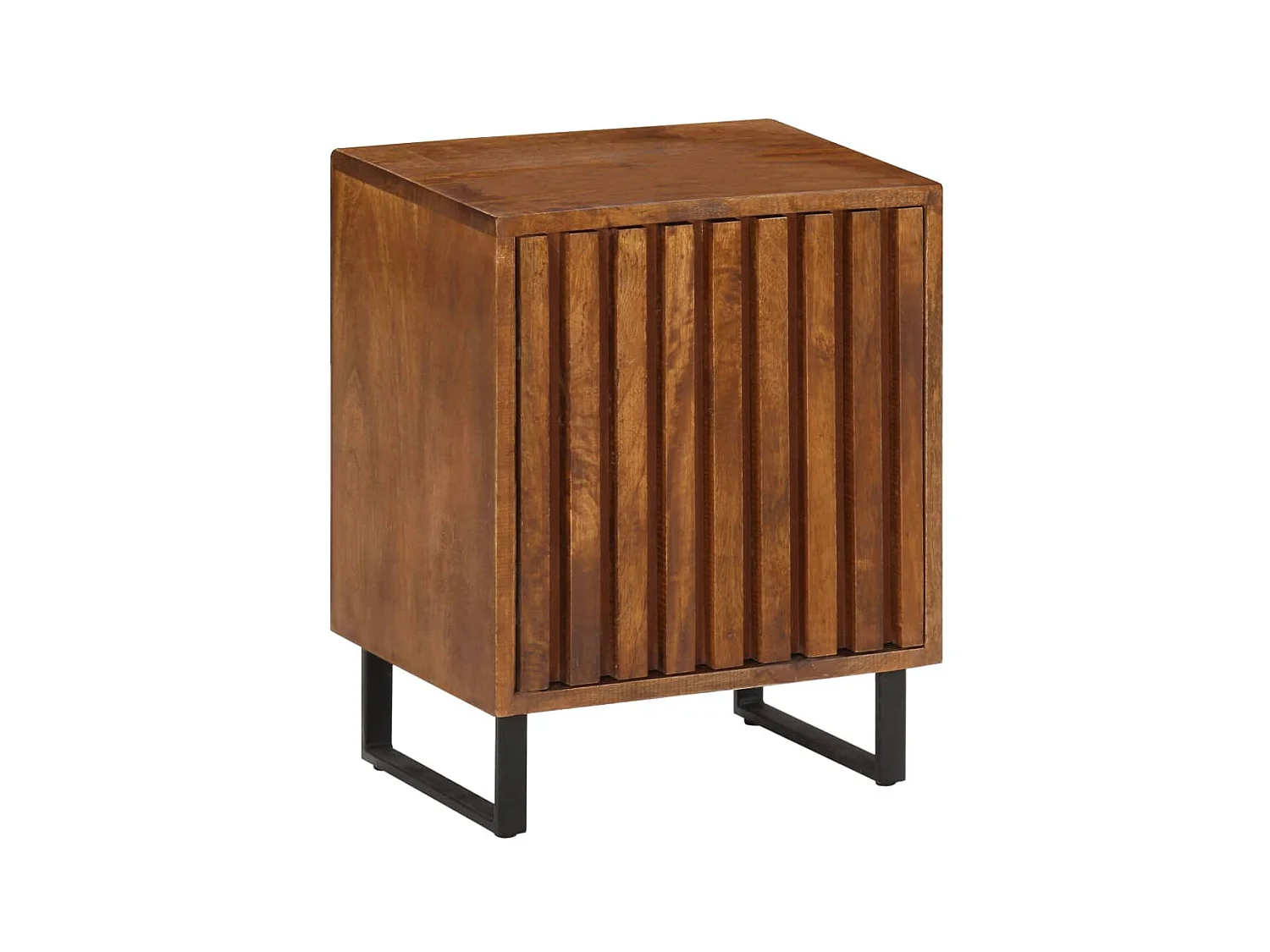 Nachttisch Nachtschrank 40 x 30 x 50 cm Mangoholz Massiv -RN87670