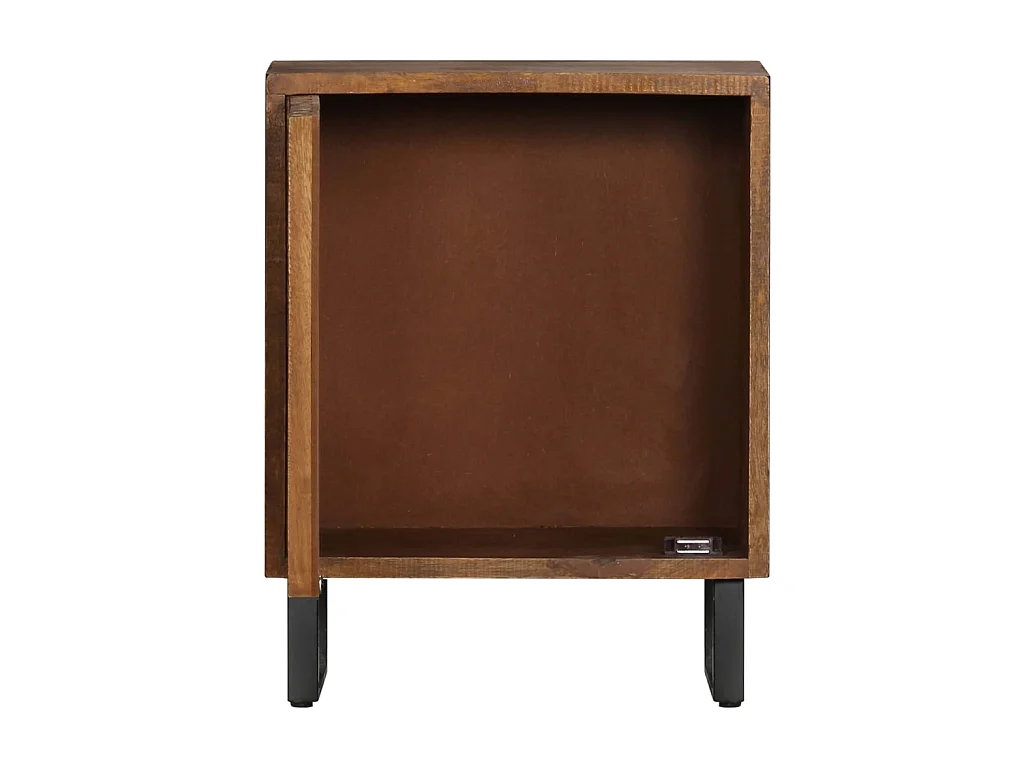 Nachttisch Nachtschrank 40 x 30 x 50 cm Mangoholz Massiv -RN87670
