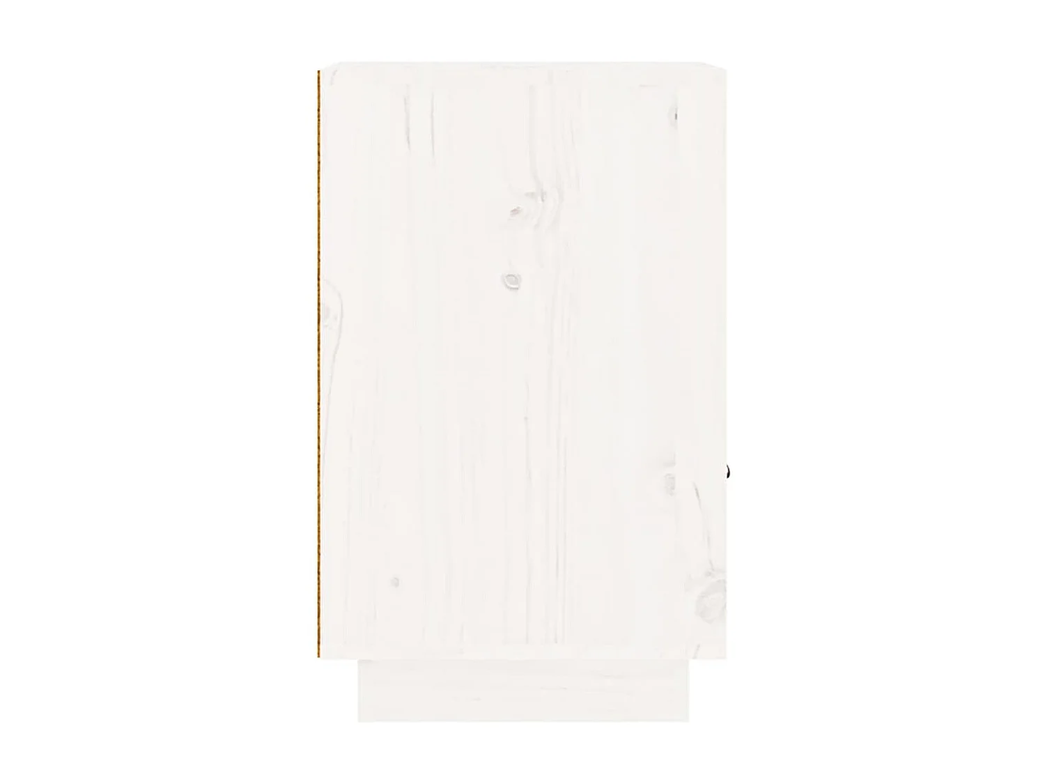 2er-Set Nachttische Nachtschrank Weiß 40x34x55 cm Massivholz Kiefer -RN89315