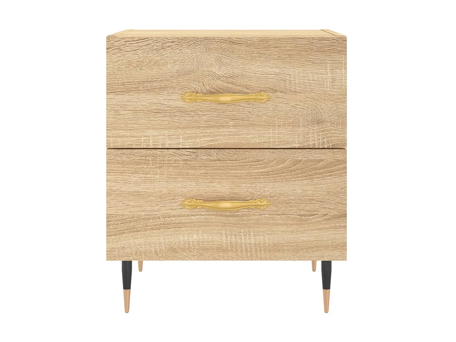 2er-Set Nachttische Nachtschrank Sonoma-Eiche 40x35x47,5 cm Holzwerkstoff -RN87739
