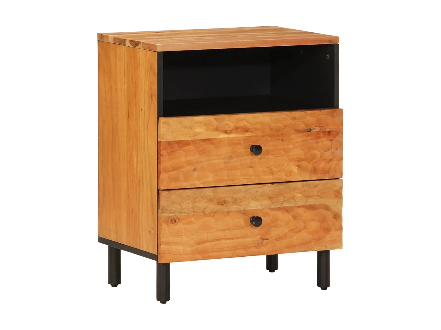 Nachttisch Nachtschrank 50x33x60 cm Massivholz Akazie -RN35343