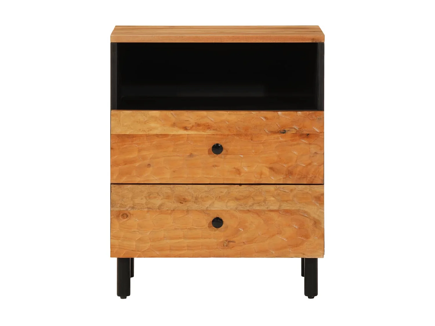 Nachttisch Nachtschrank 50x33x60 cm Massivholz Akazie -RN35343