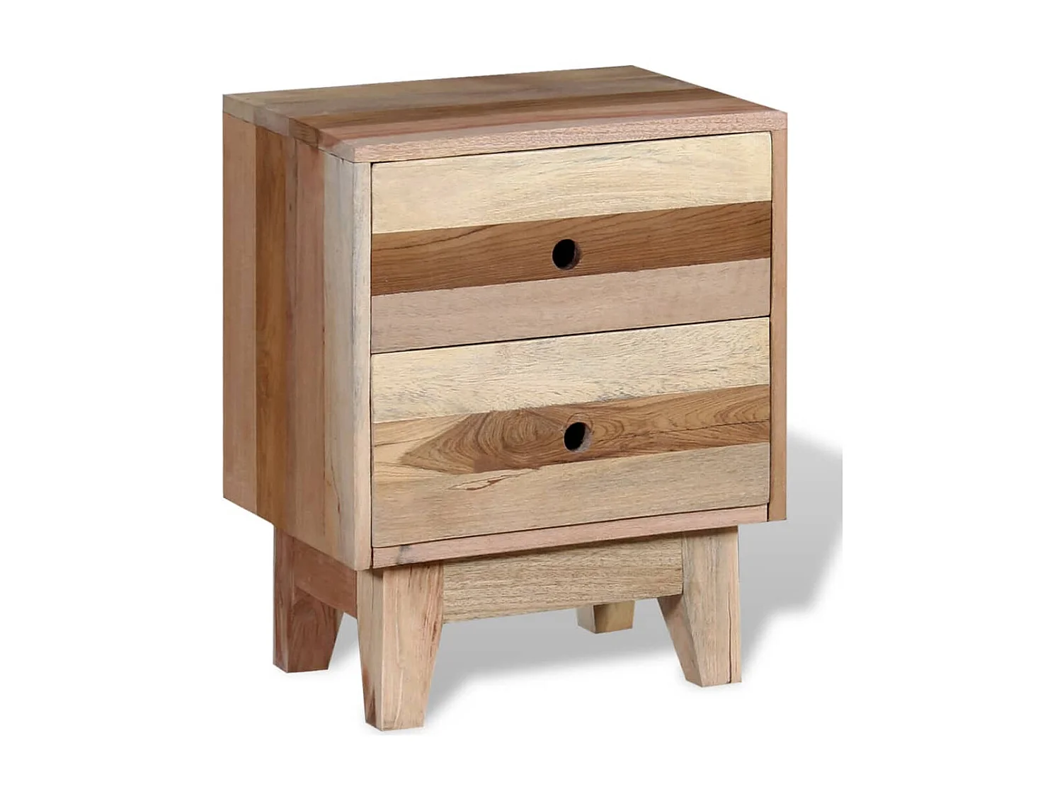 Nachttisch Nachtschrank Altholz Massiv -RN33452