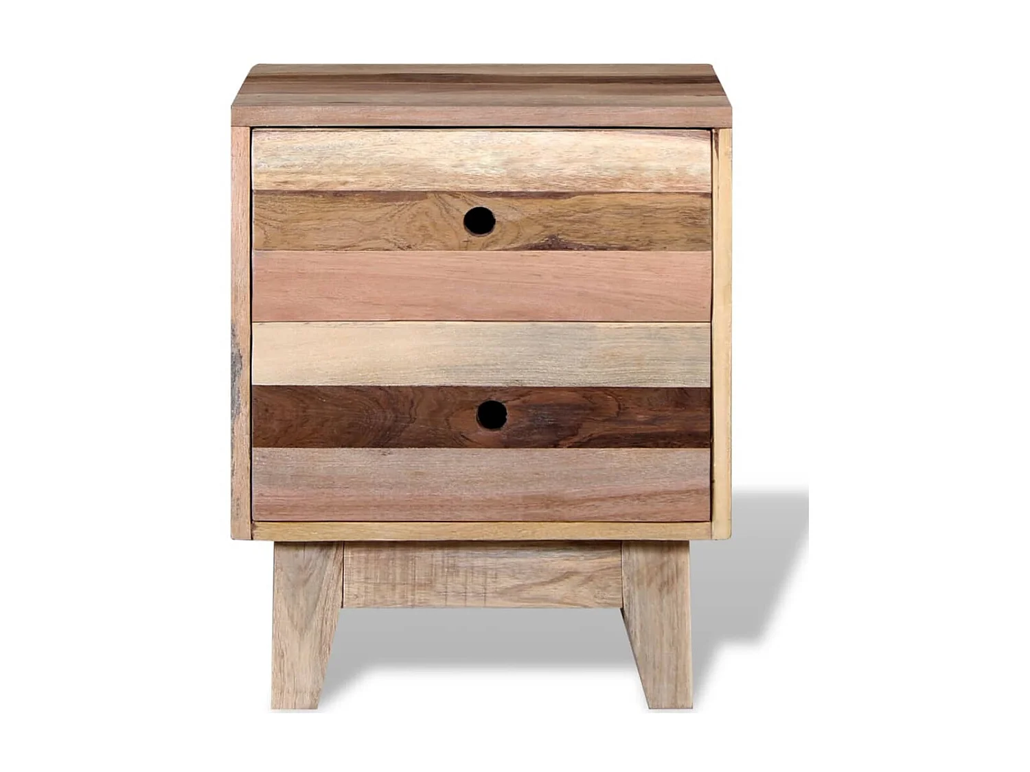 Nachttisch Nachtschrank Altholz Massiv -RN33452