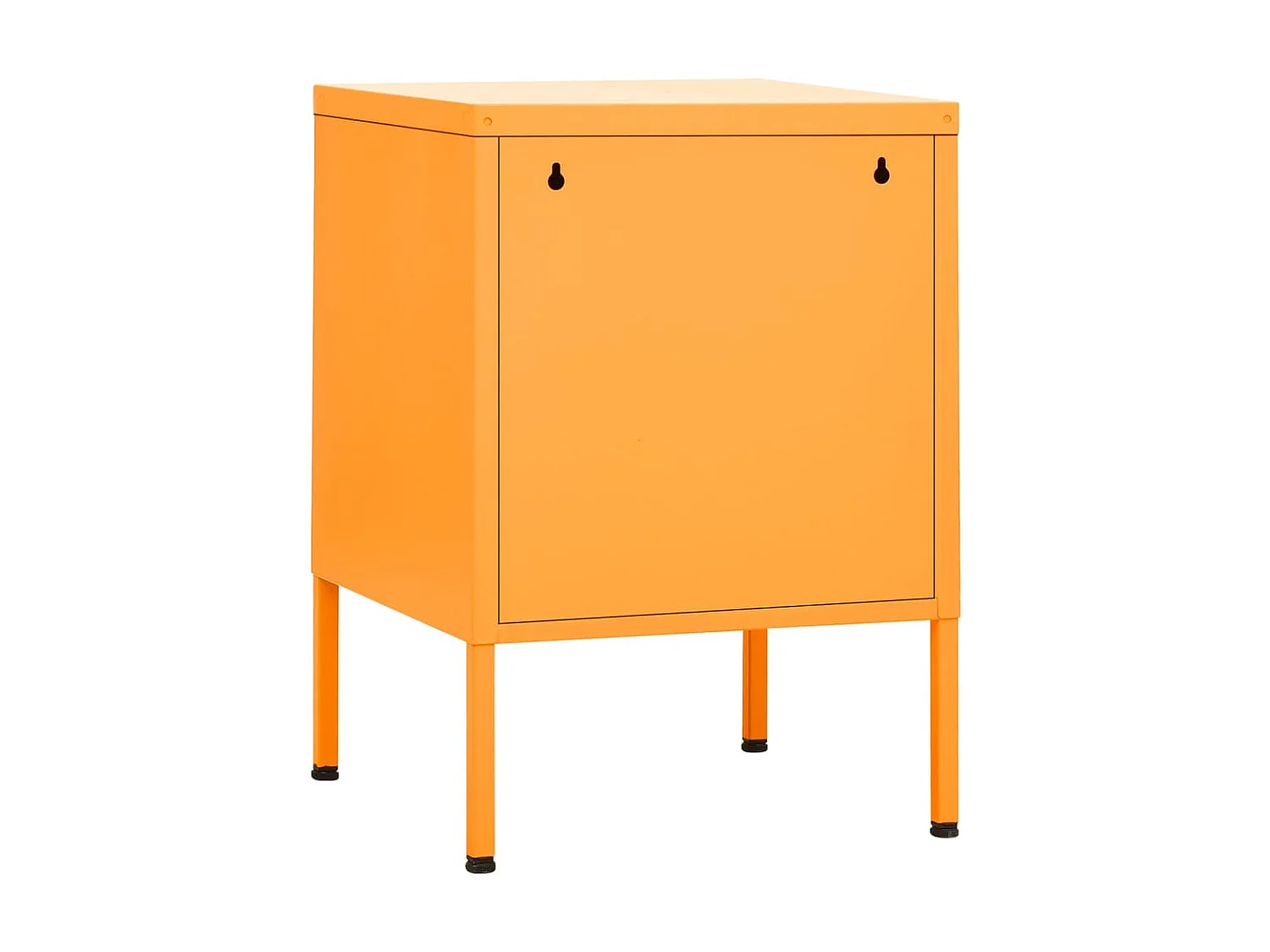 Nachttisch Nachtschrank Senfgelb 35x35x51 cm Stahl -RN31104