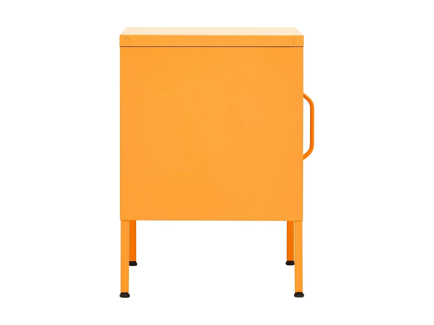 Nachttisch Nachtschrank Senfgelb 35x35x51 cm Stahl -RN31104