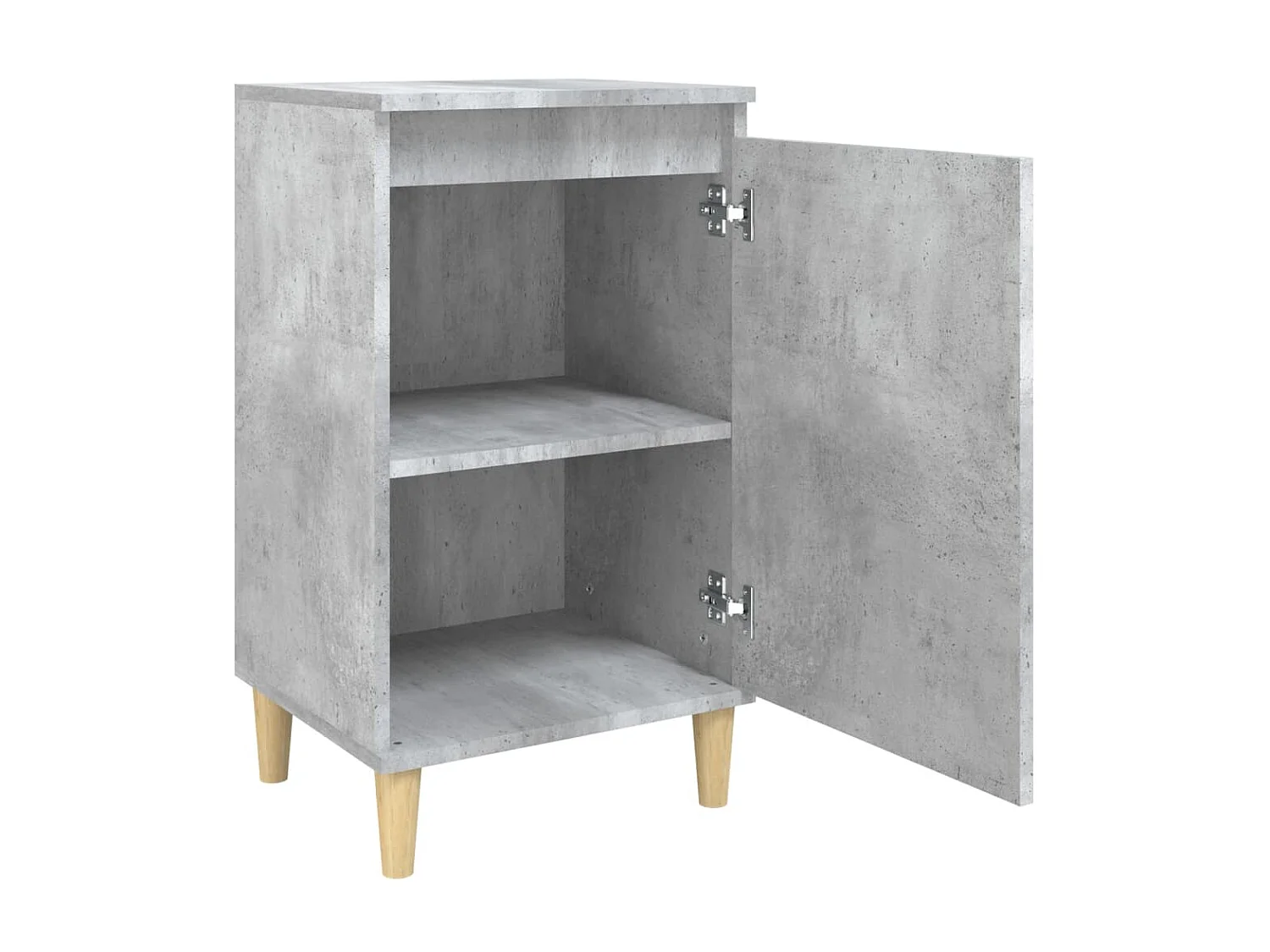 2er-Set Nachttische Nachtschrank Betongrau 40x35x70 cm Holzwerkstoff -RN23234
