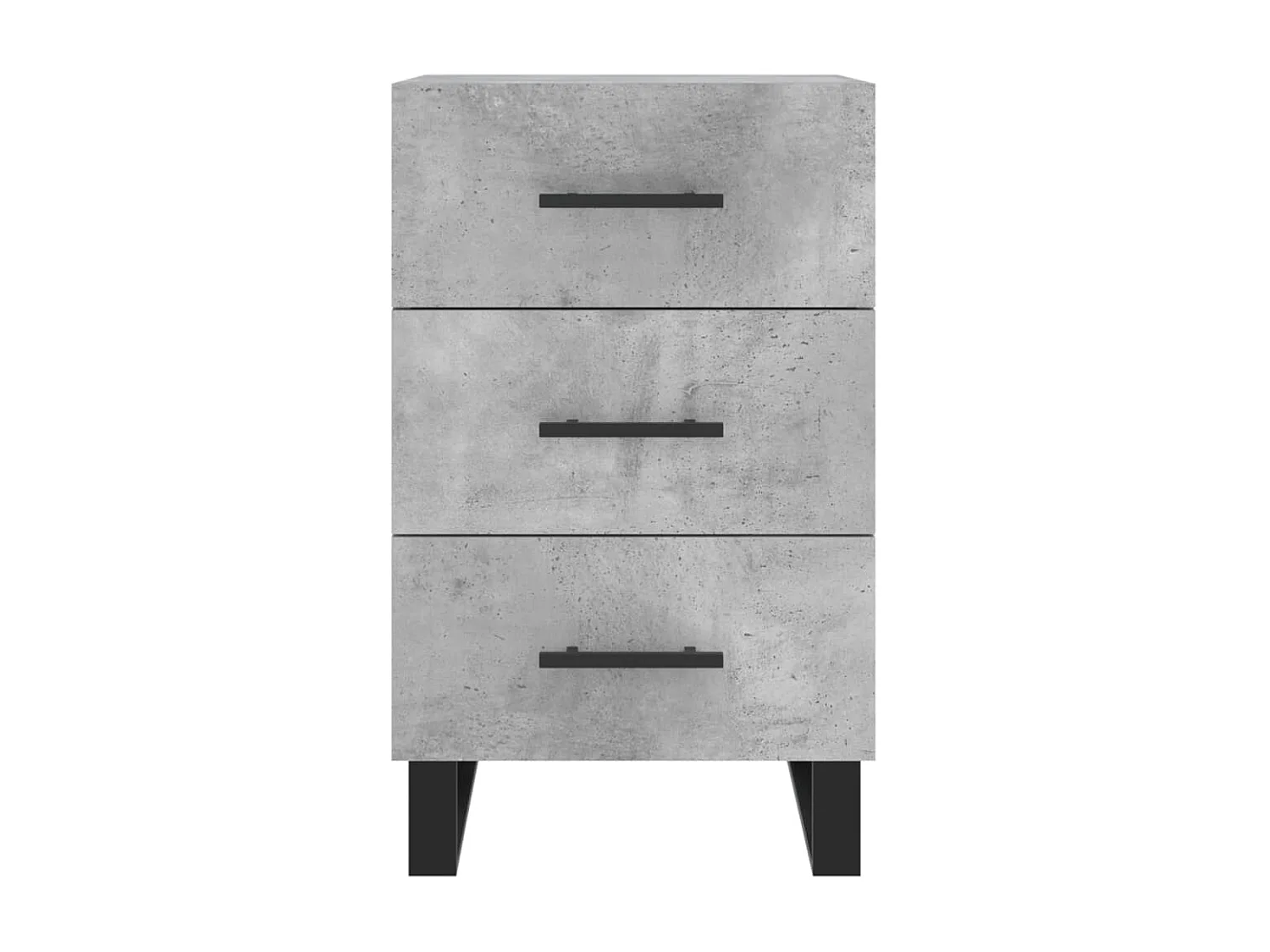 Nachttisch Betongrau Nachtschrank 40x40x66 cm Holzwerkstoff -RN69205