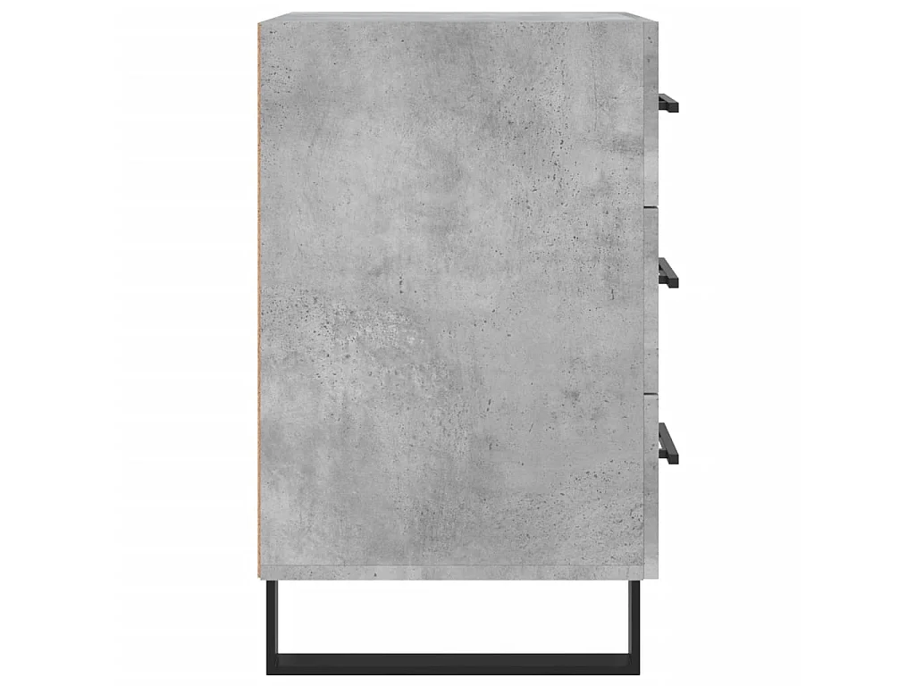 Nachttisch Betongrau Nachtschrank 40x40x66 cm Holzwerkstoff -RN69205