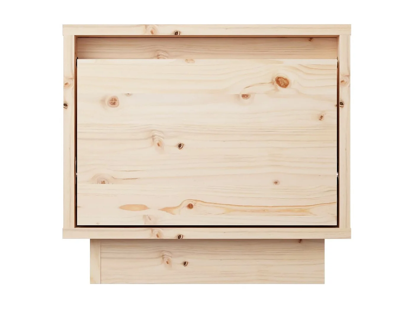 2er-Set Nachttische Nachtschrank 35x34x32 cm Massivholz Kiefer -RN86113