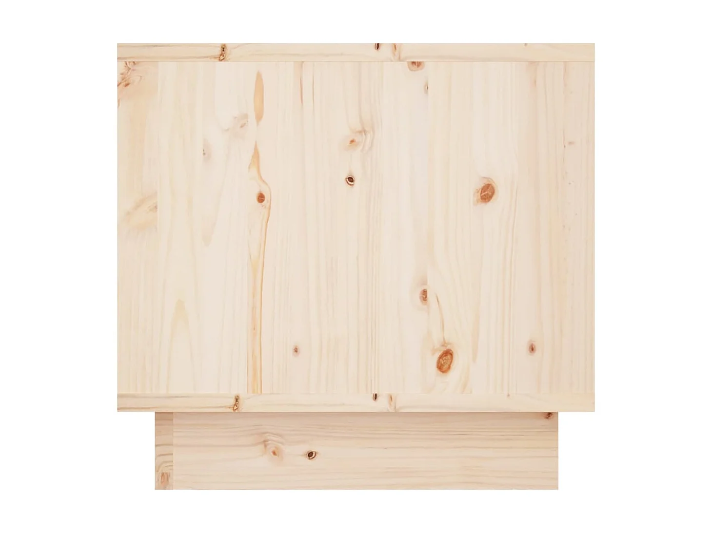 2er-Set Nachttische Nachtschrank 35x34x32 cm Massivholz Kiefer -RN86113