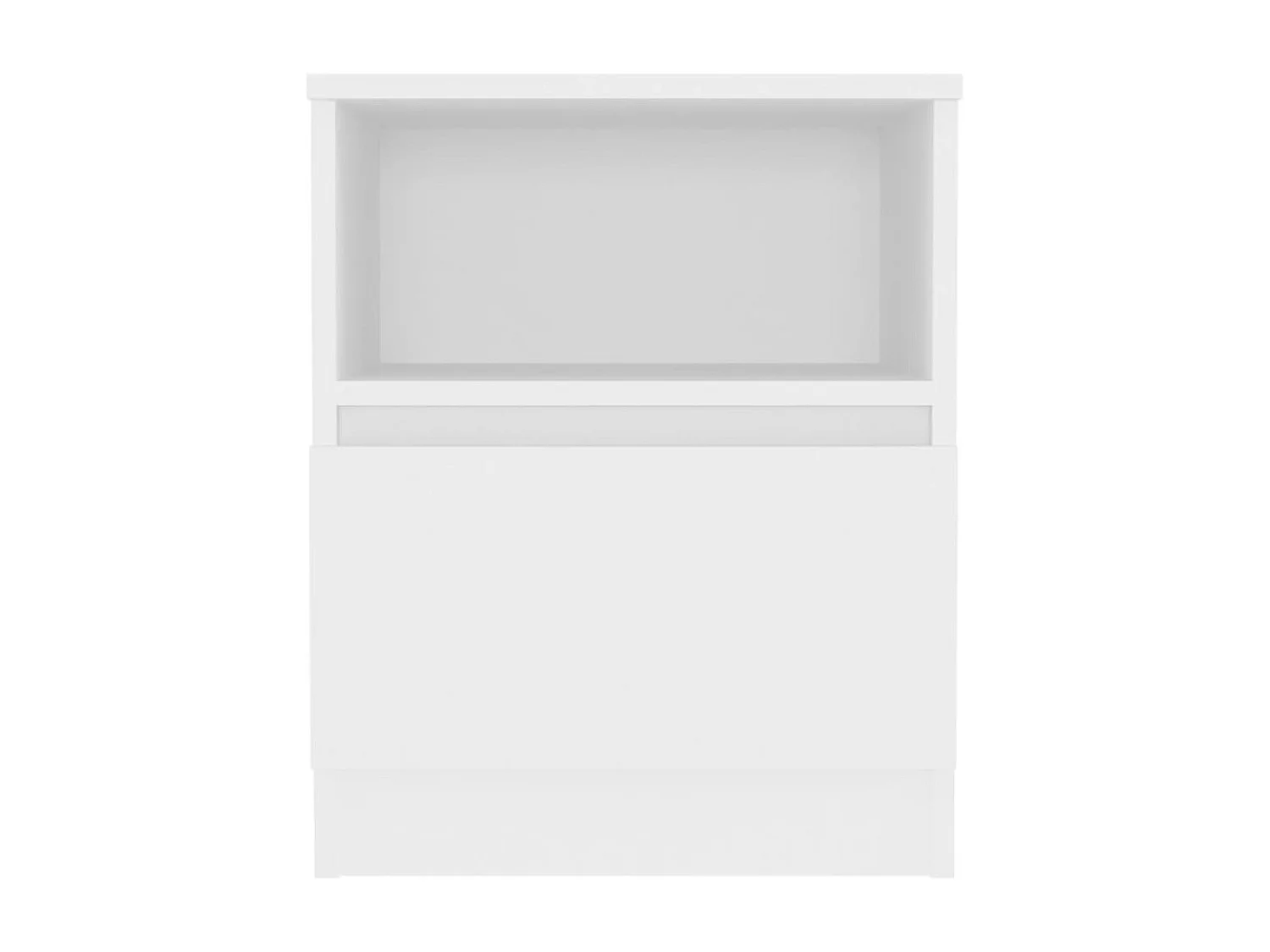 Nachttisch Nachtschrank Weiß 40x40x50 cm Holzwerkstoff -RN22688