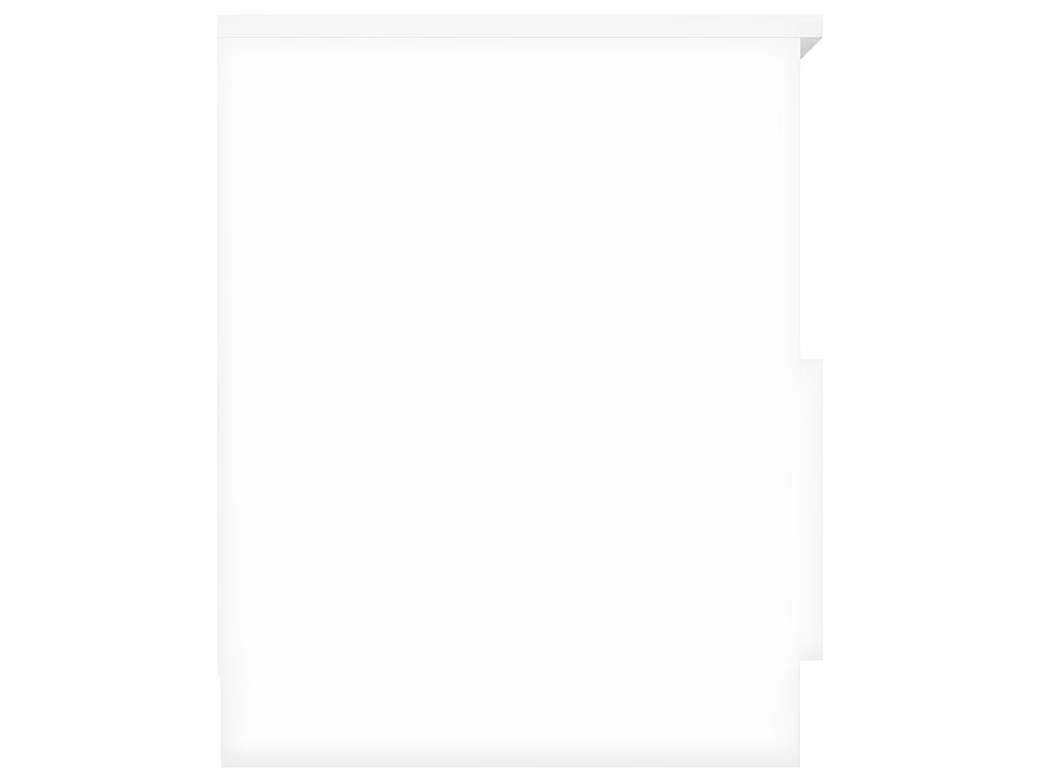 Nachttisch Nachtschrank Weiß 40x40x50 cm Holzwerkstoff -RN22688