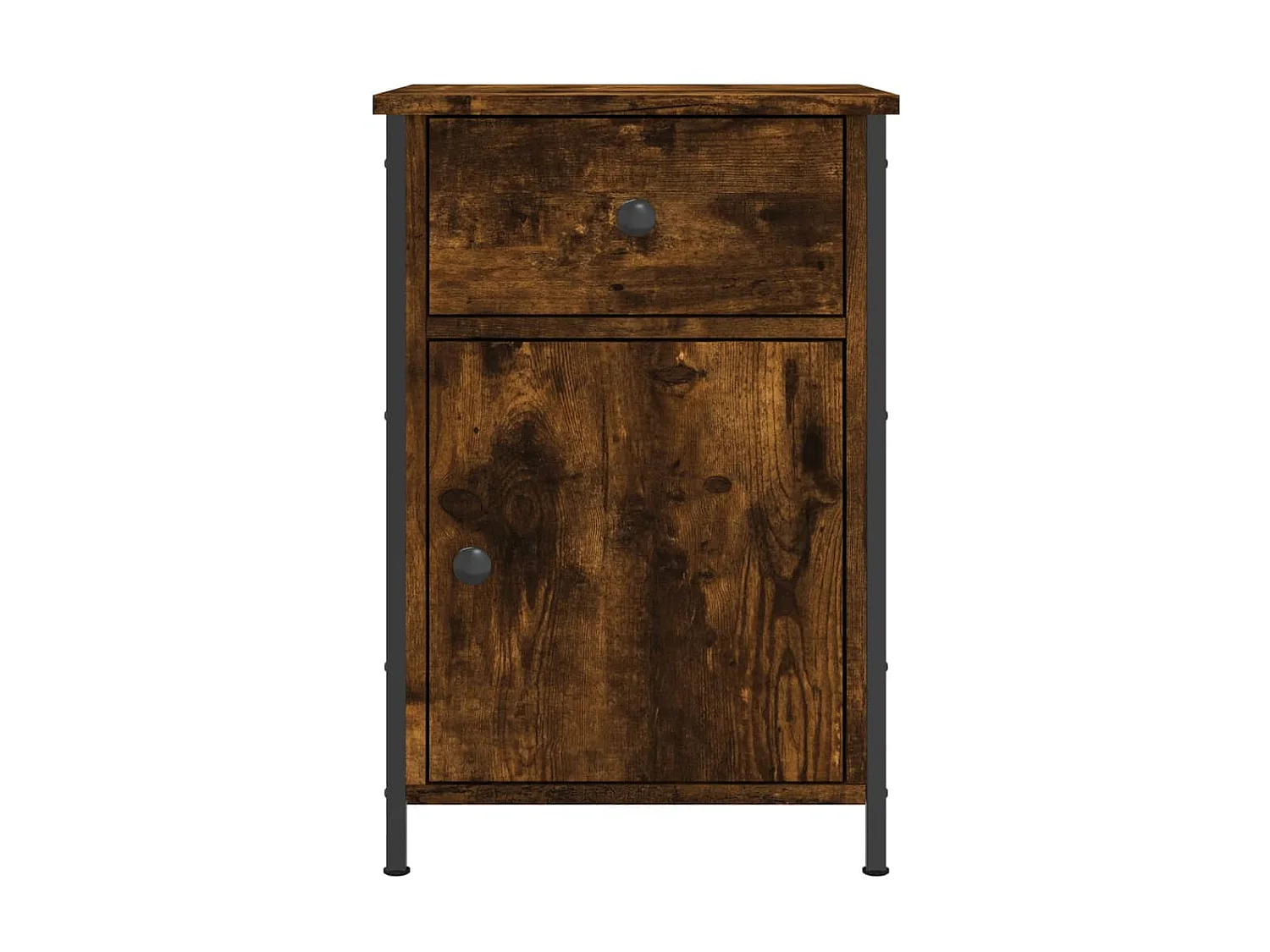 Nachttisch Nachtschrank Räuchereiche 40x42x60 cm Holzwerkstoff -RN71027