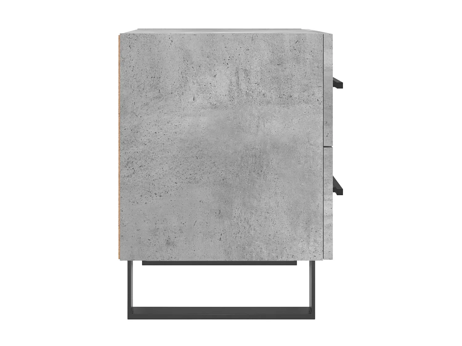 2er-Set Nachttische Nachtschrank Betongrau 40x35x47,5 cm Holzwerkstoff -RN11802