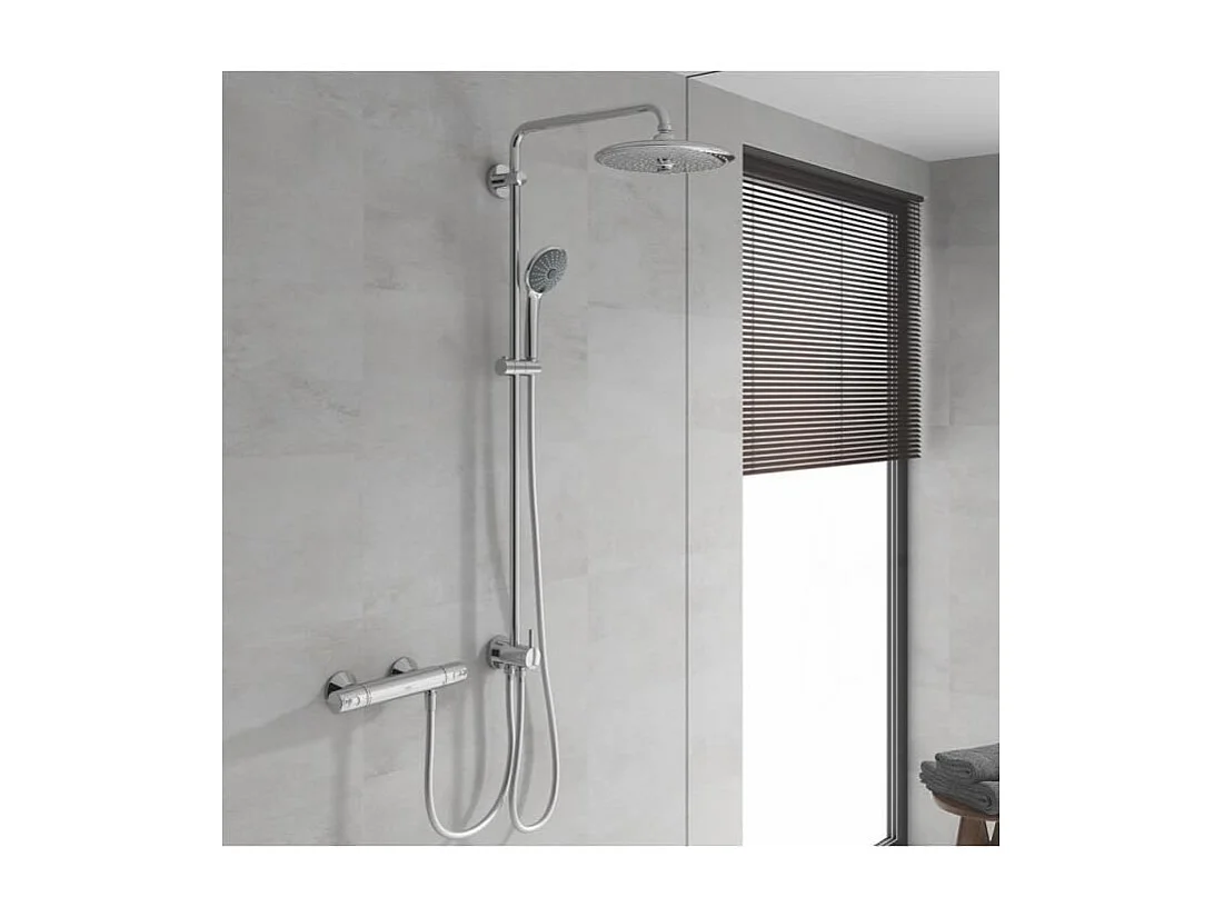 Thermostat-Brausebatterie GROHE Precision Trend THM - CoolTouch, StarLight Chrome, TurboStat, MetalGrip, SafeStop, EcoJoy