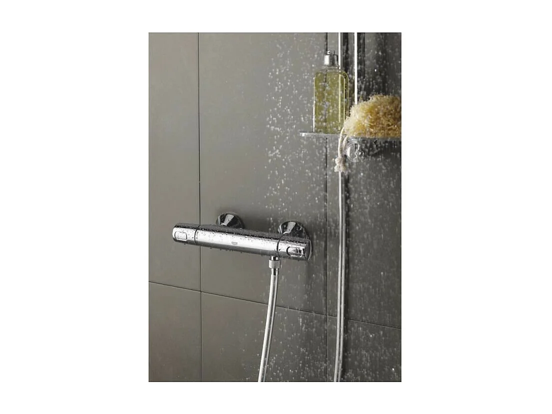 Thermostat-Brausebatterie GROHE Precision Trend THM - CoolTouch, StarLight Chrome, TurboStat, MetalGrip, SafeStop, EcoJoy