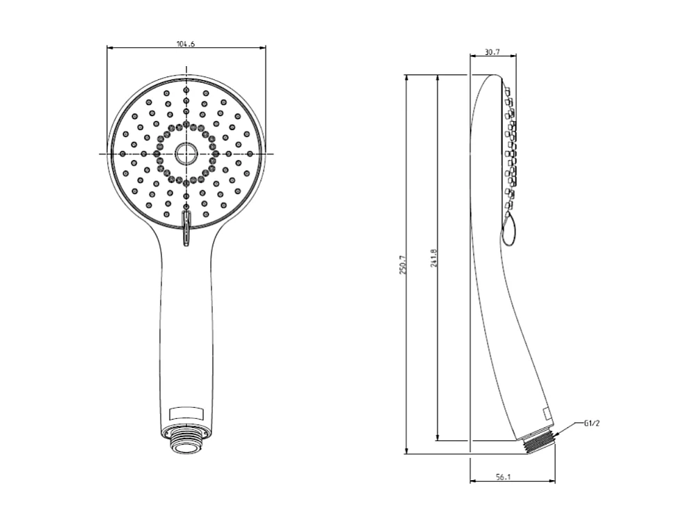 Pommeau de douche JACOB DELAFON Juliette chrome + flexible