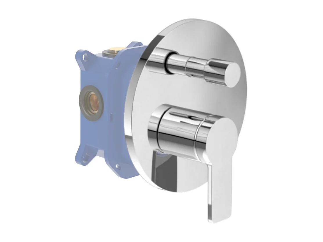 Façade mécanique avec inverseur VILLEROY ET BOCH Architectura + corps encastré