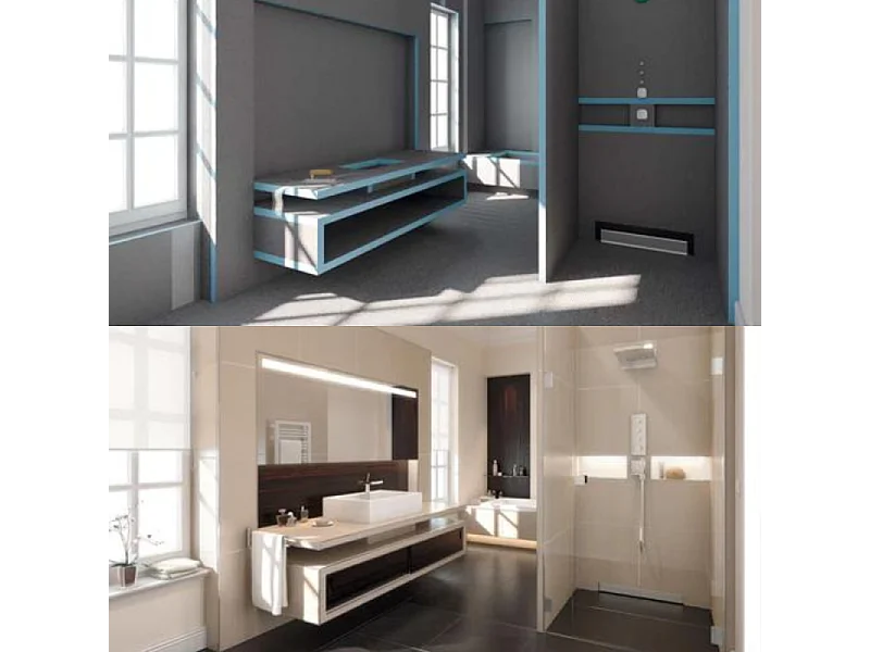 Pack 2 panneaux de construction WEDI 250 x 60 x 4 cm