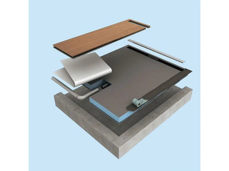 Receveur de douche à carreler 160 x 100 cmWEDI Fundo Riolito Neo