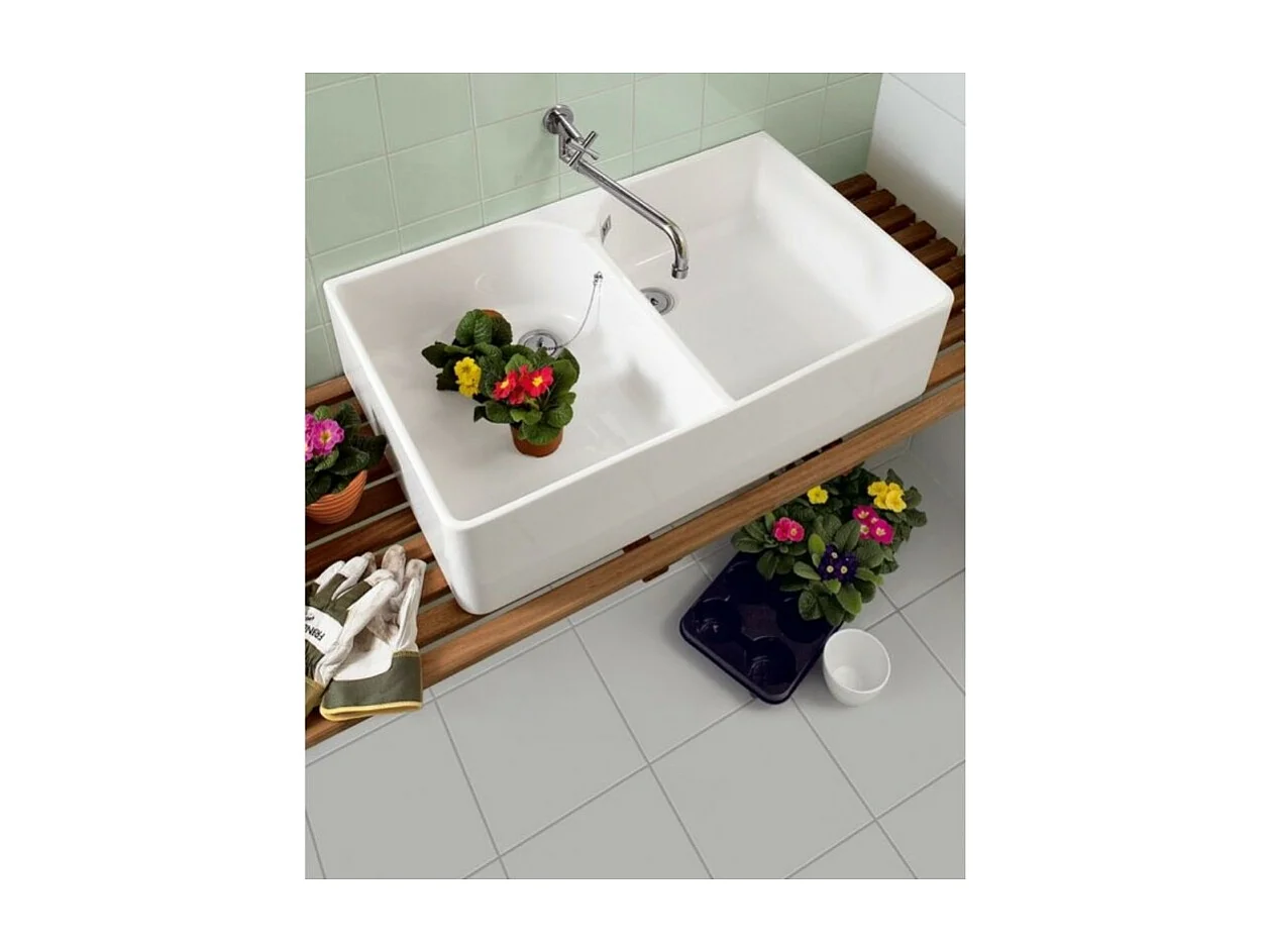 Garniture de trop-plein évier VILEROY ET BOCH O.Novo 6,2 x 6,2 x 10 cm Chromé