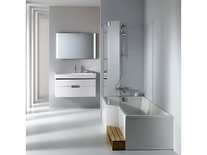 Baignoire bain douche 180 x 90 cm JACOB DELAFON Neo blanc brillant gauche