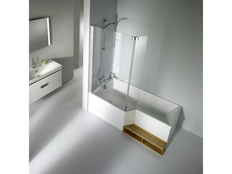 Pack baignoire bain douche 180 x 90 JACOB DELAFON Neo version gauche + tablier en angle