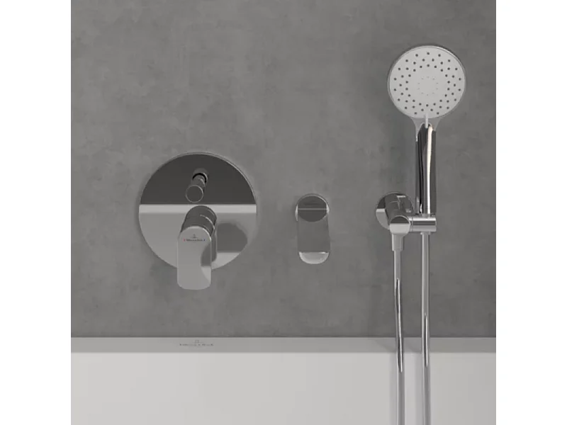 Façade mécanique avec inverseur VILLEROY ET BOCH O.novo + corps encastré