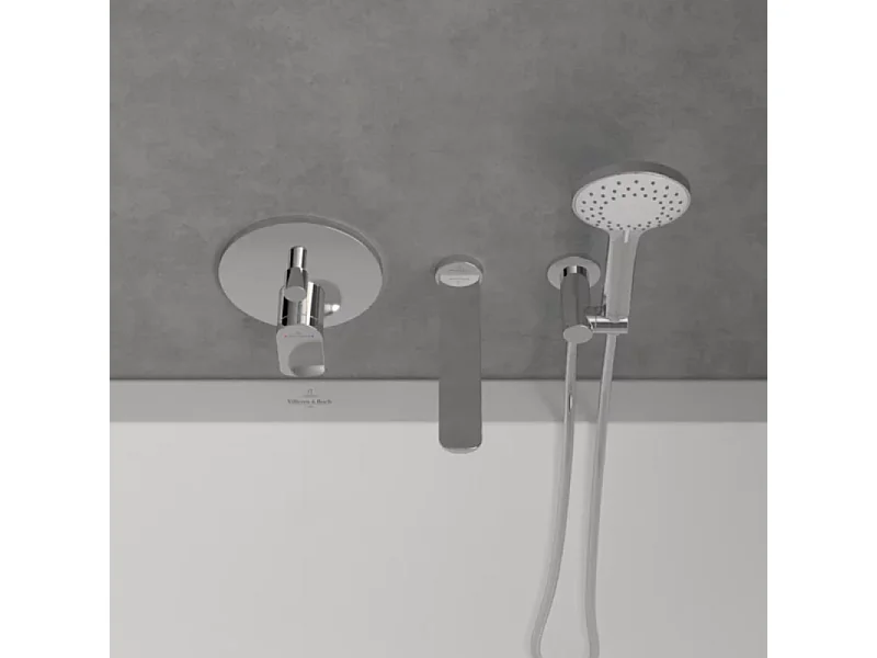 Façade mécanique avec inverseur VILLEROY ET BOCH O.novo + corps encastré