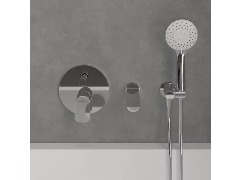 Façade mécanique avec inverseur VILLEROY ET BOCH O.novo + corps encastré