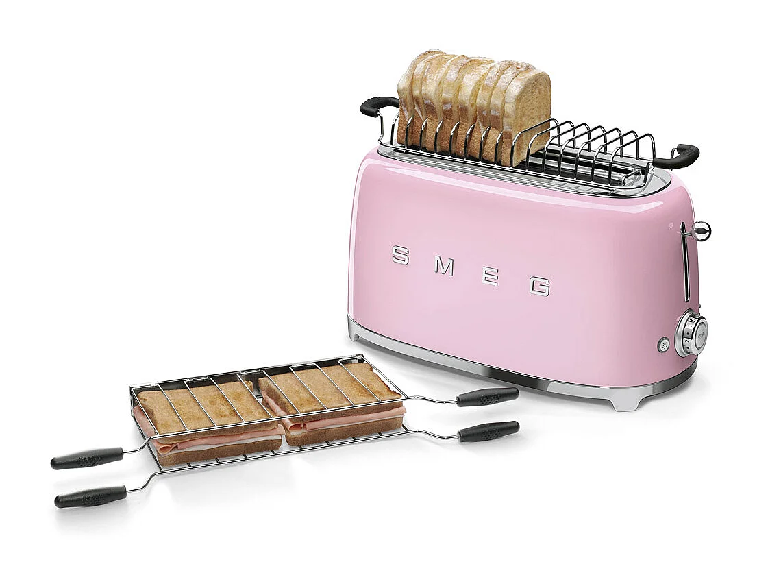 Grille pain 2 fentes rose