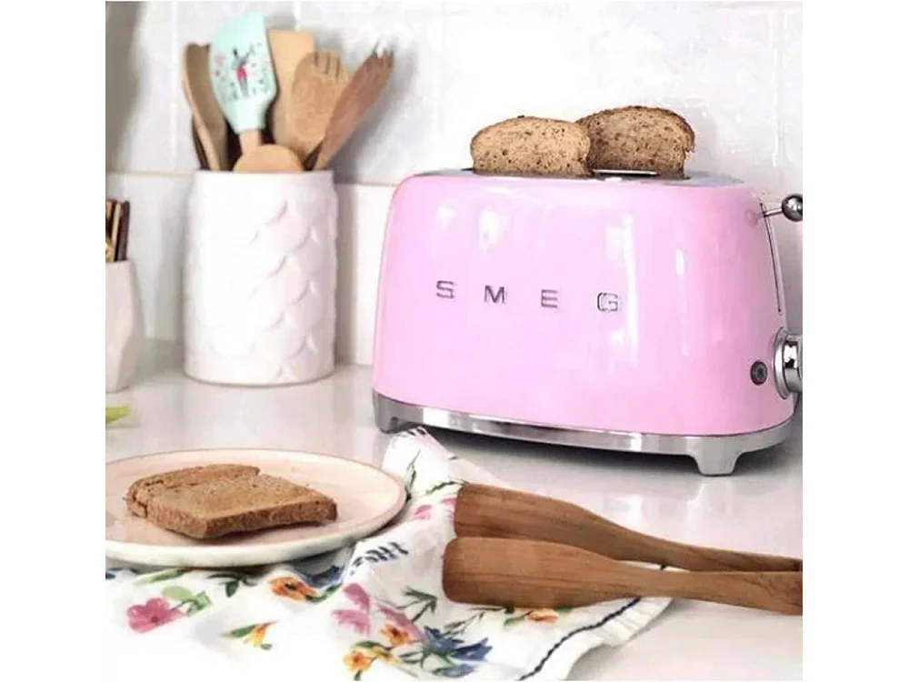 Grille pain 2 fentes rose