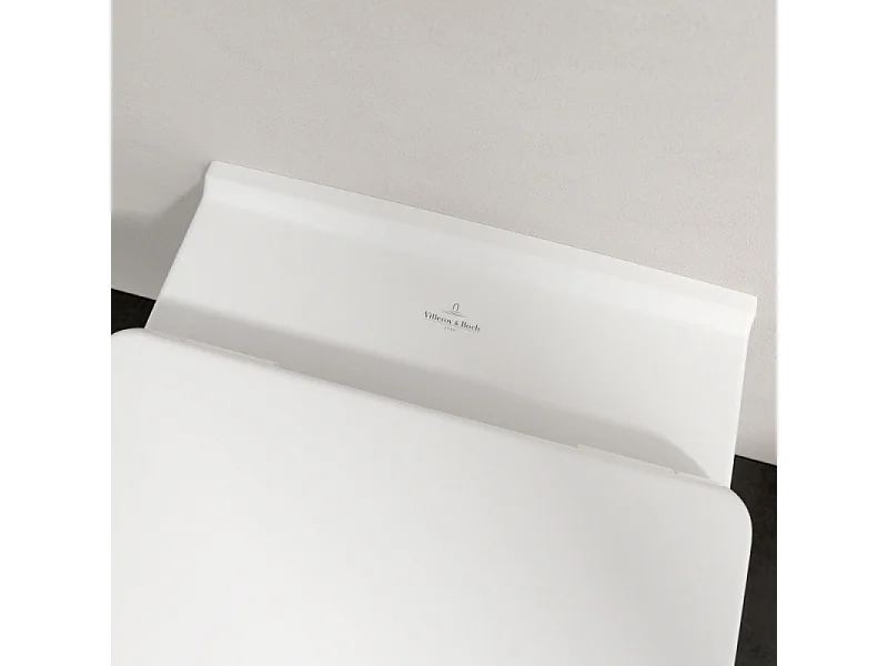 Pack WC sans bride VILLEROY ET BOCH O novo avec abattant frein de chute + bâti Viconnect PRO + plaque noir mat