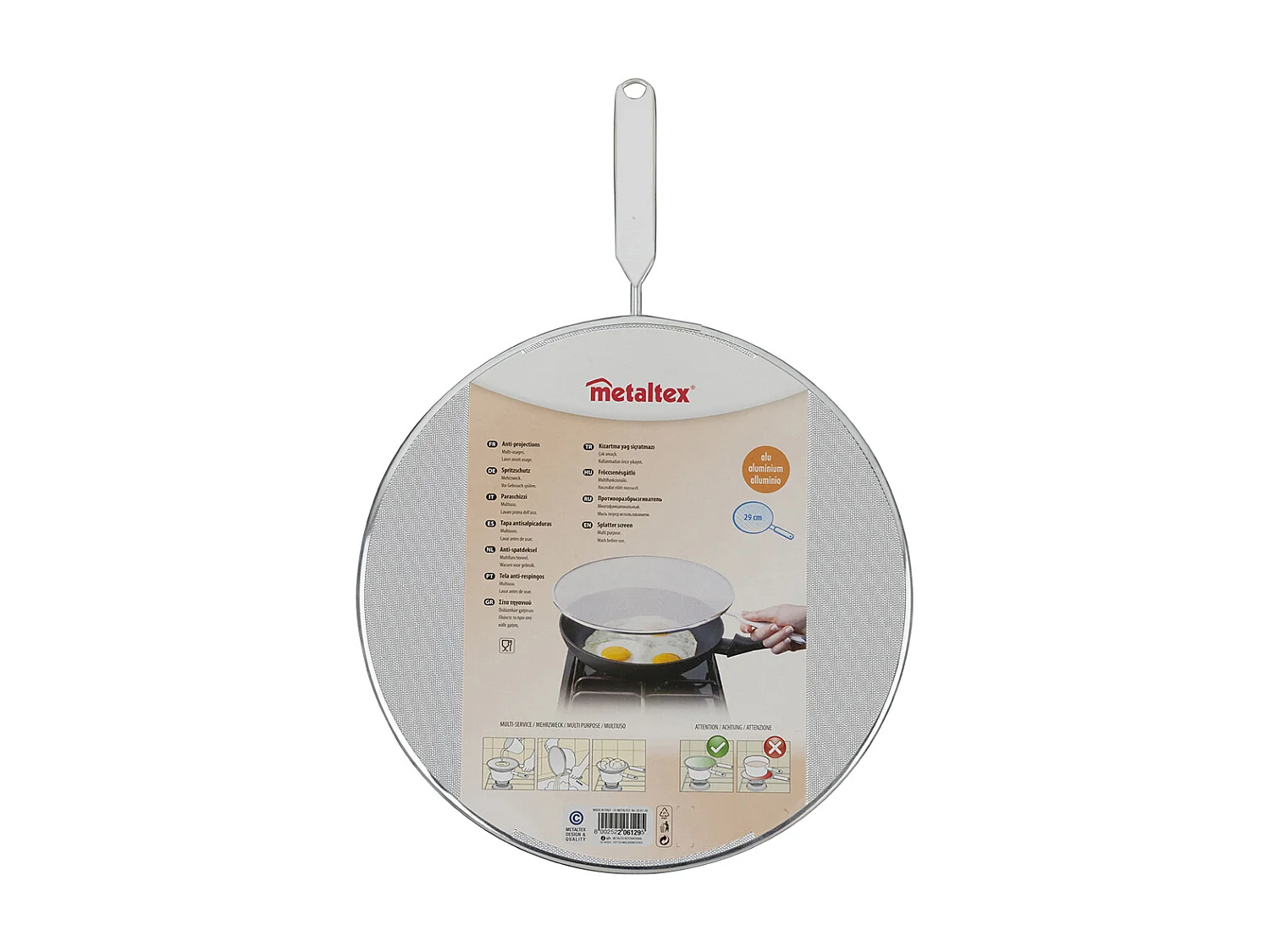 Couvercle anti - projection 29cm