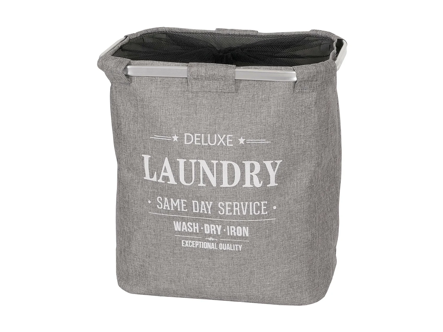 Cubo de la ropa MCW-C34 con red 82l,  gris