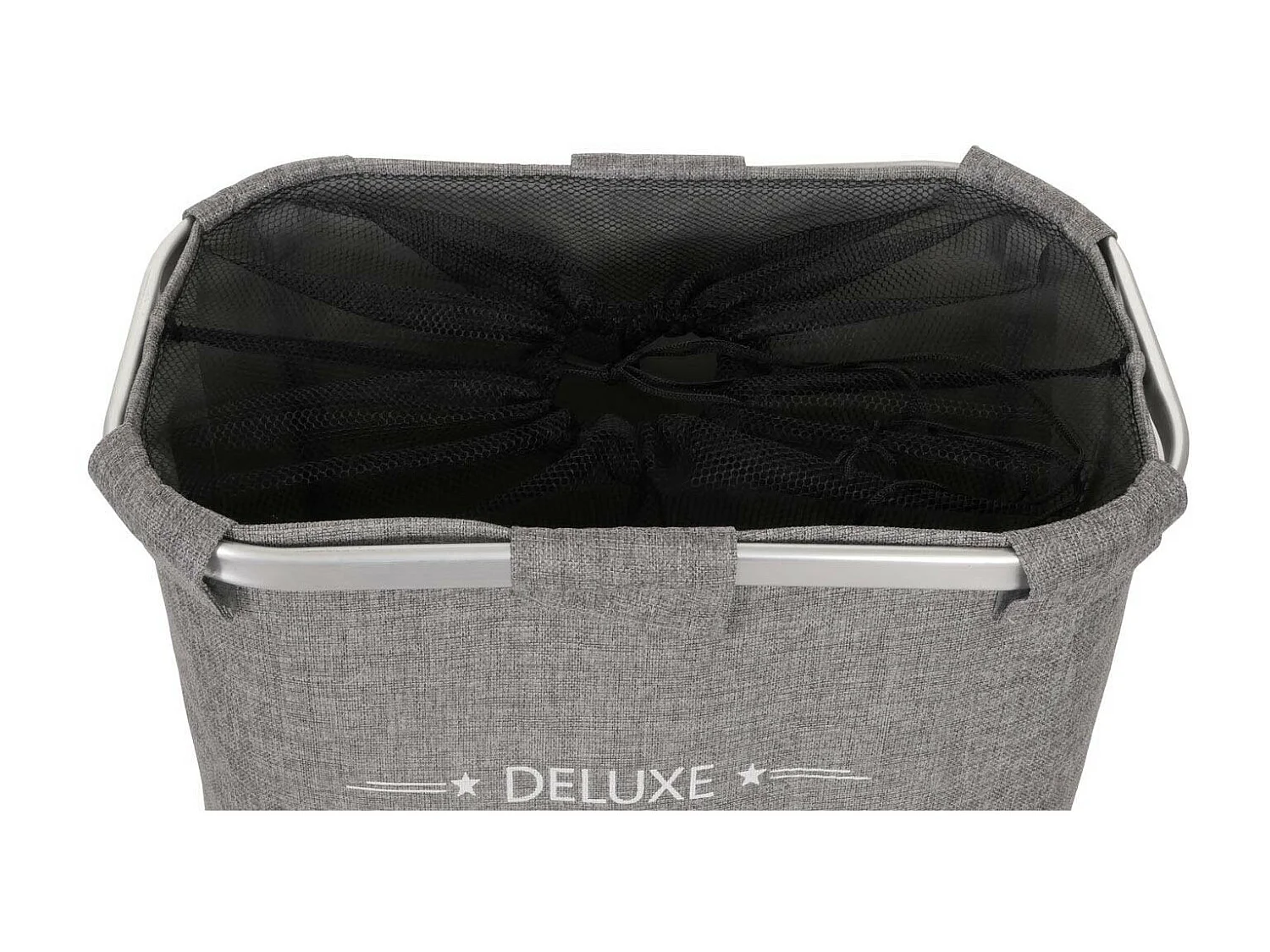 Cubo de la ropa MCW-C34 con red 82l,  gris