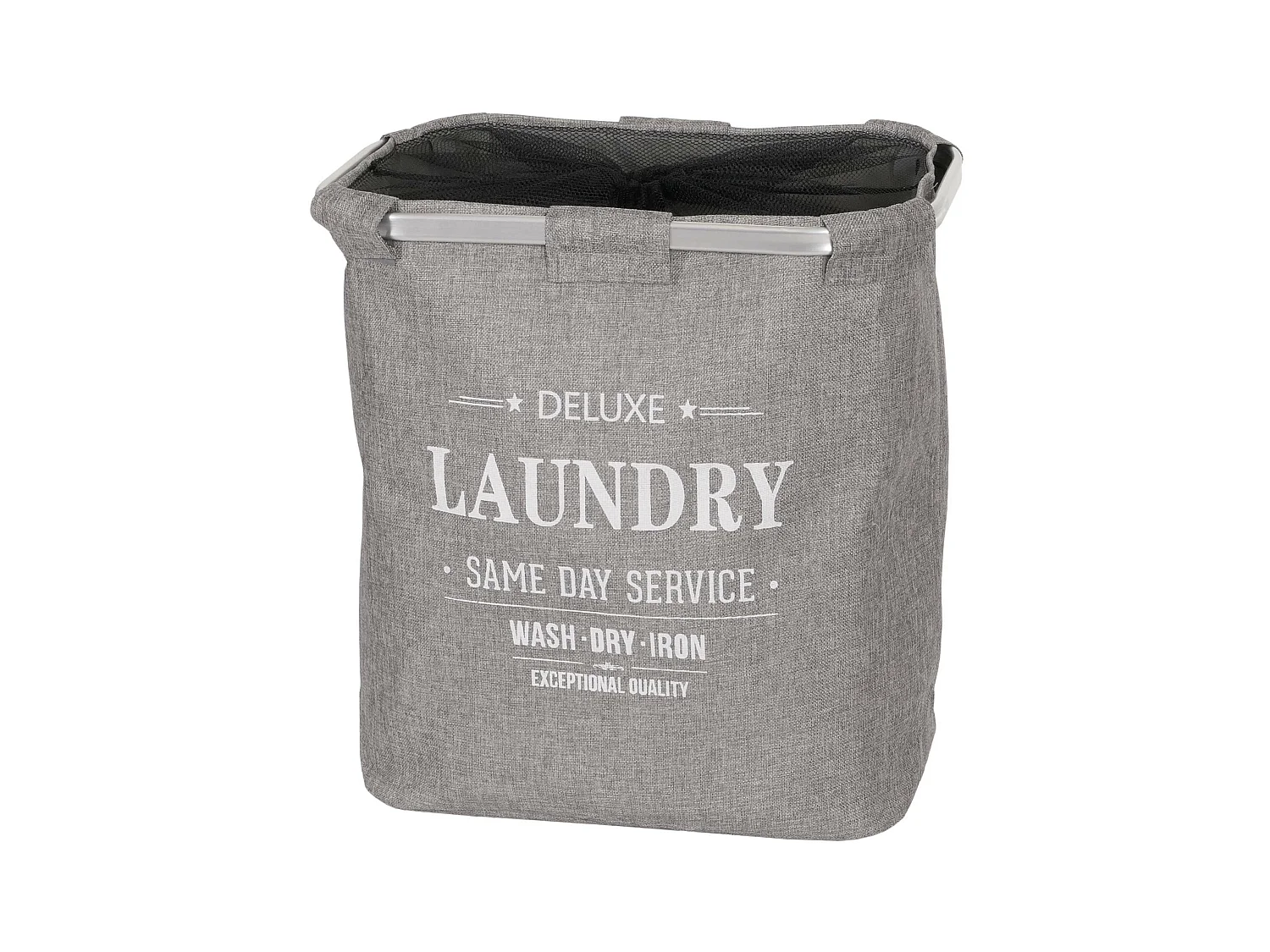 Collecteur de linge MCW-C34 avec filet 82l,  gris