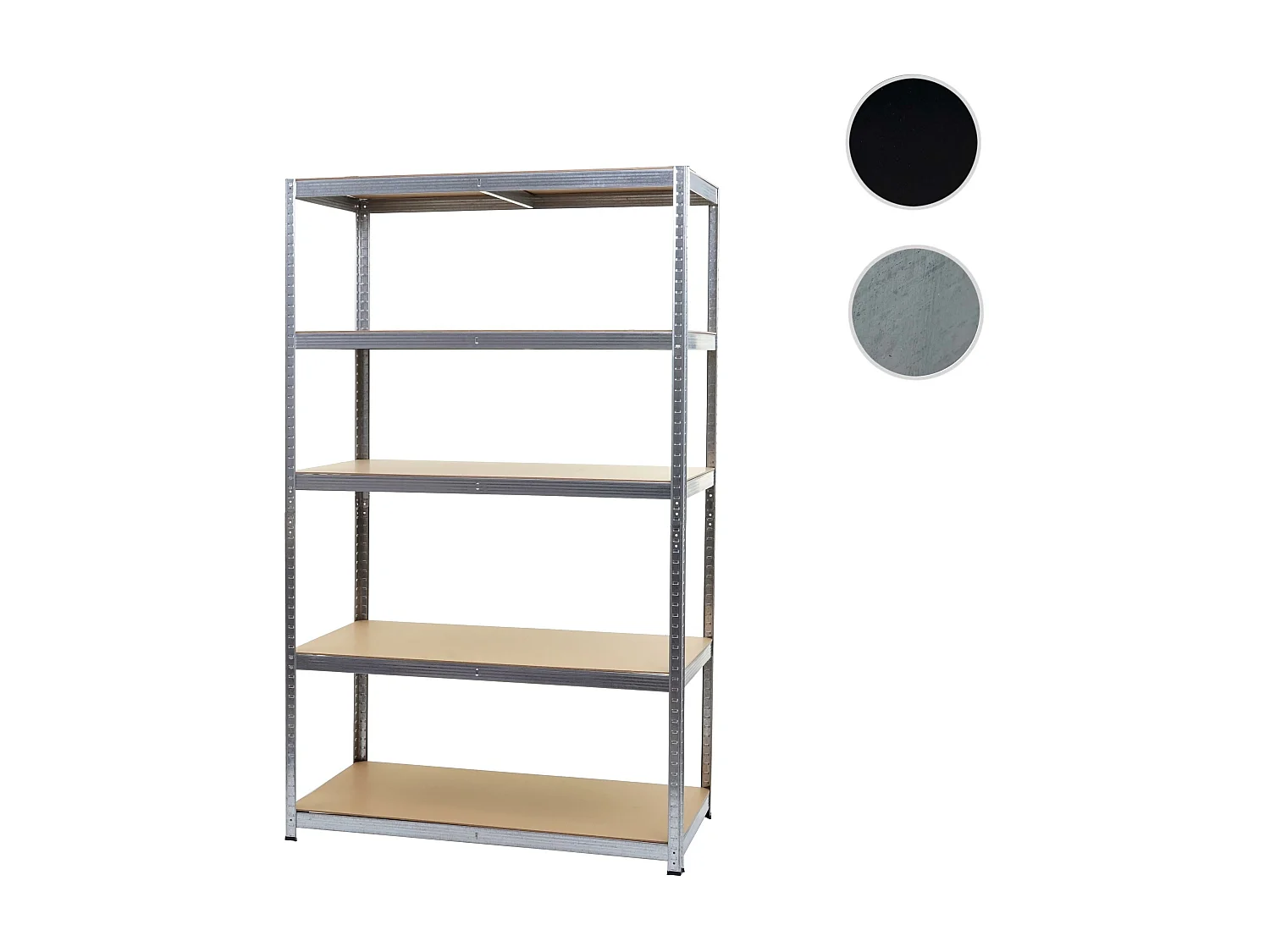 Estantería para cargas pesadas MCW-E33,  galvanizado 200x120x60cm