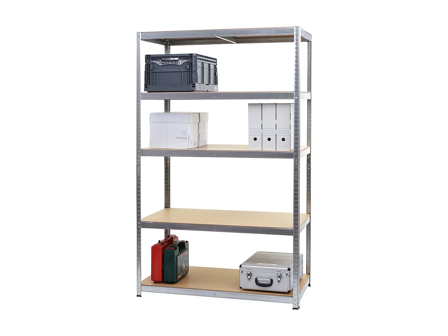 Zwaar belastbaar rek MCW-E33,  gegalvaniseerd 200x120x60cm