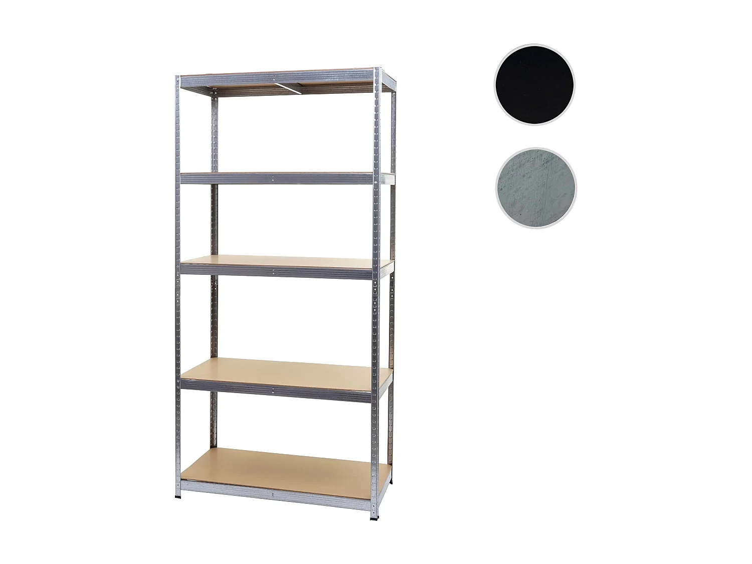 Rayonnage pour charges lourdes MCW-E33,  galvanisé 200x100x60cm