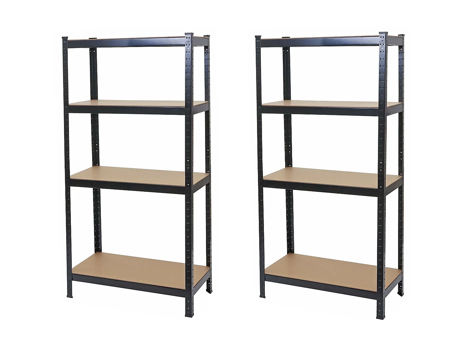 Schwerlastregal MCW-D67 (2er-Set), Schwarz